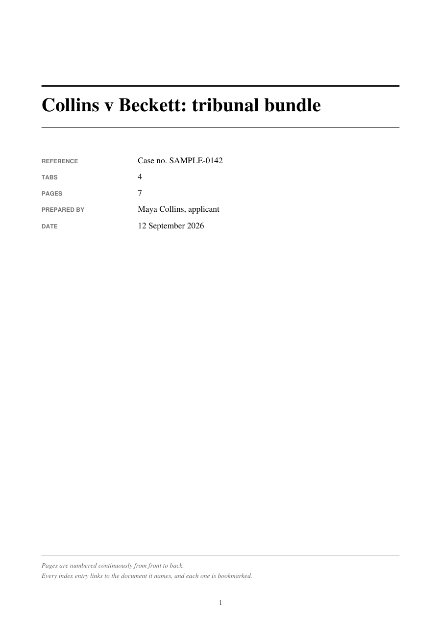 Page 1 of the sample PDF